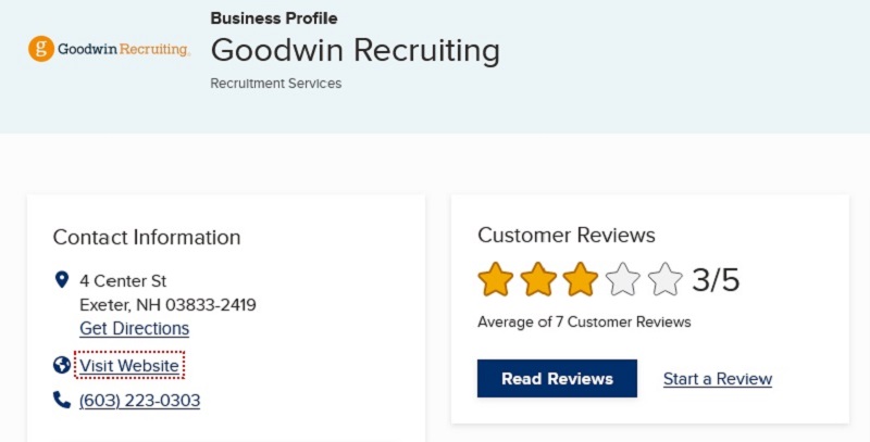 Goodwin Recruiting review