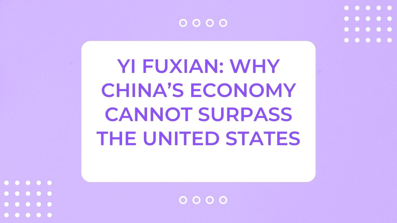 Why China’s economy cannot surpass the United States